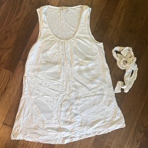 White Textured Coverup/Tunic